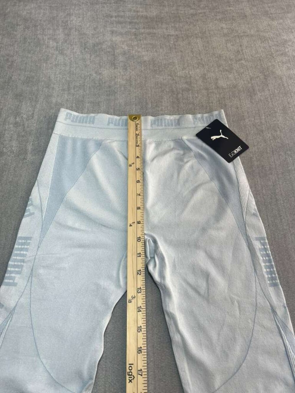 Puma EVOKNIT Seamless Athletic Leggings Blue Size L NWT - Picture 3 of 7